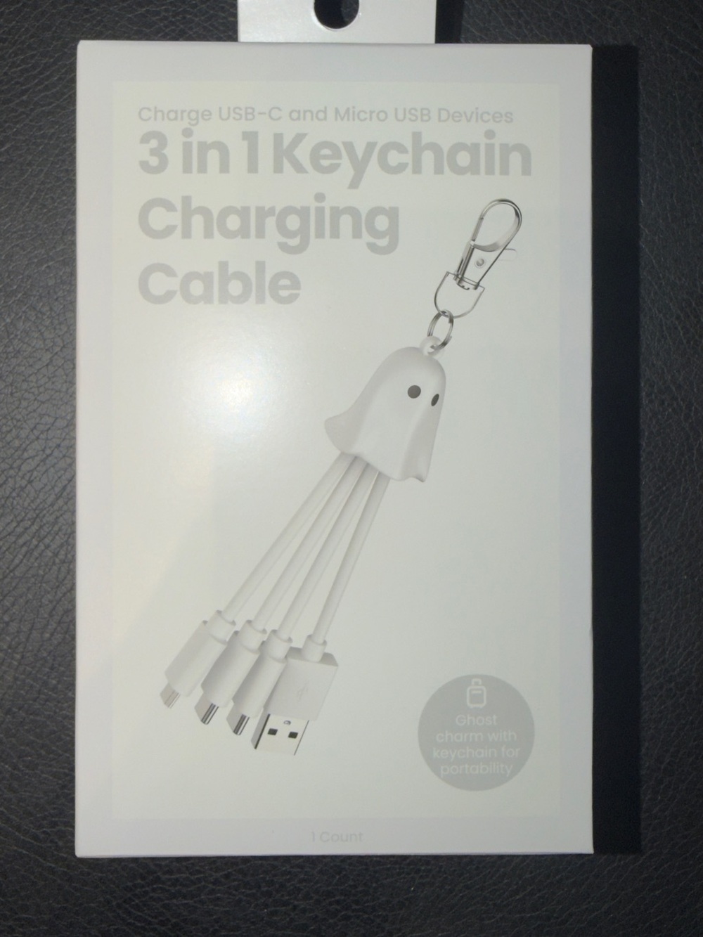 Spooky 3 in 1 Ghost Charging Cable